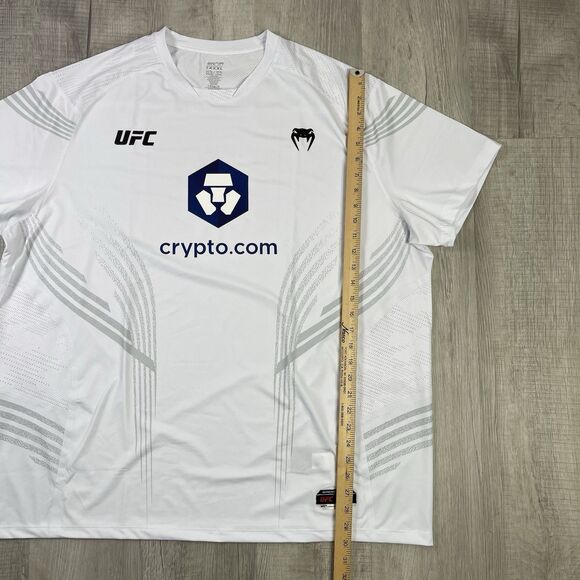 UFC Venum Authentic White Athletic Fight Night Walkout Jersey Size 3XL O - Picture 7 of 11
